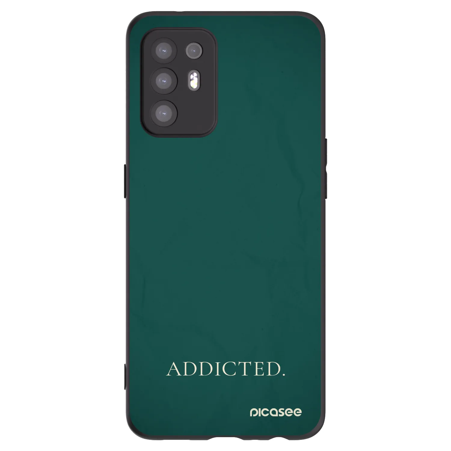 Picasee fekete szilikon tok az alábbi mobiltelefonokra OPPO A94 5G - Addicted