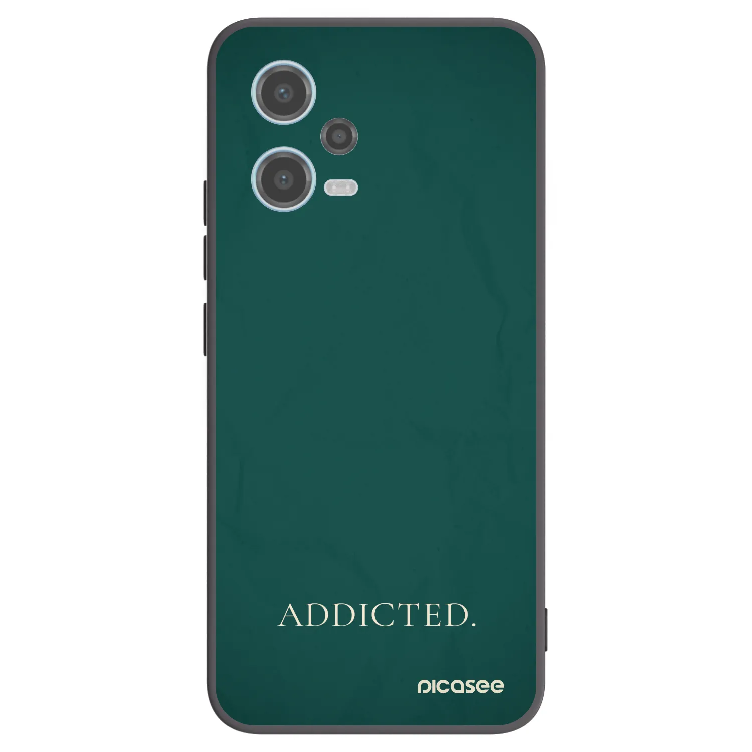 Picasee fekete szilikon tok az alábbi mobiltelefonokra Xiaomi Redmi Note 12 5G - Addicted