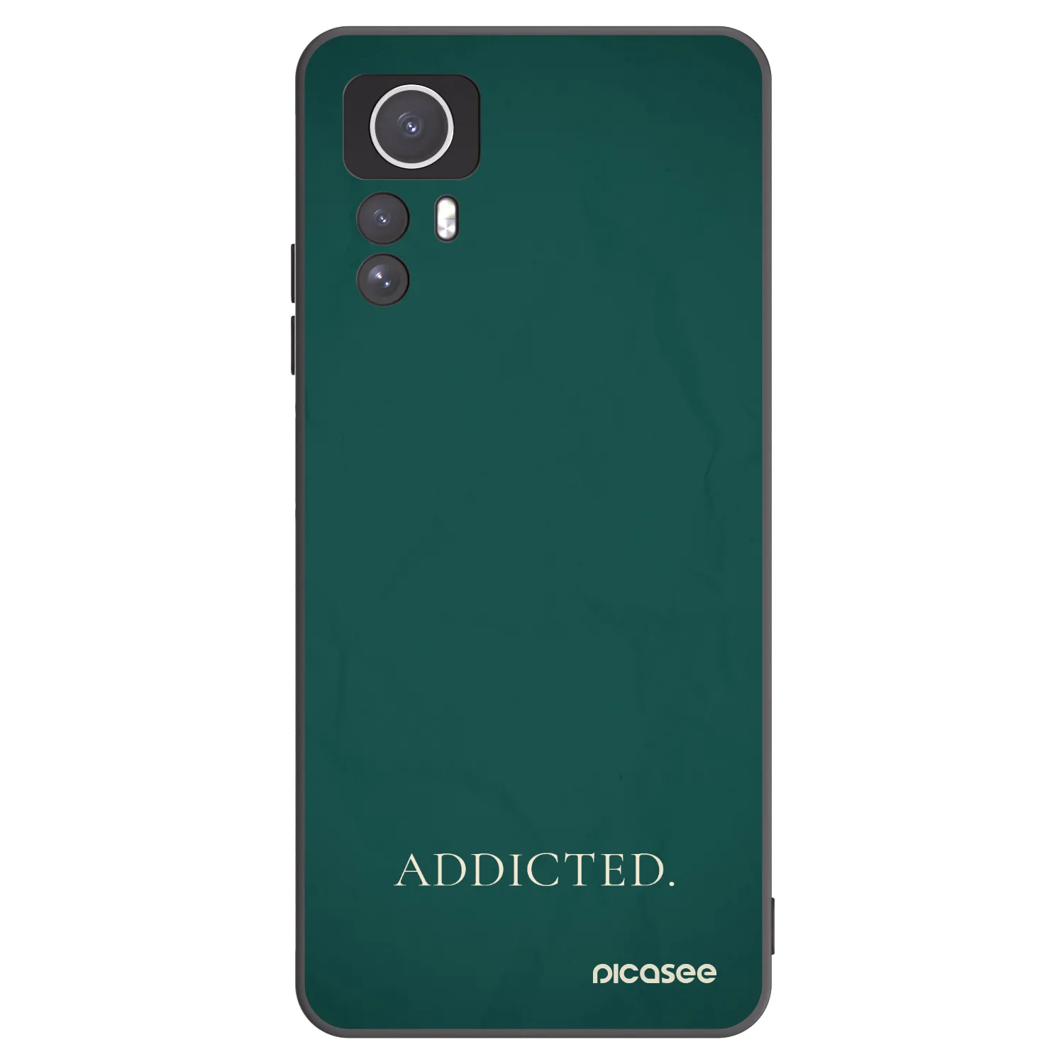 Picasee fekete szilikon tok az alábbi mobiltelefonokra Xiaomi Redmi Note 12S - Addicted