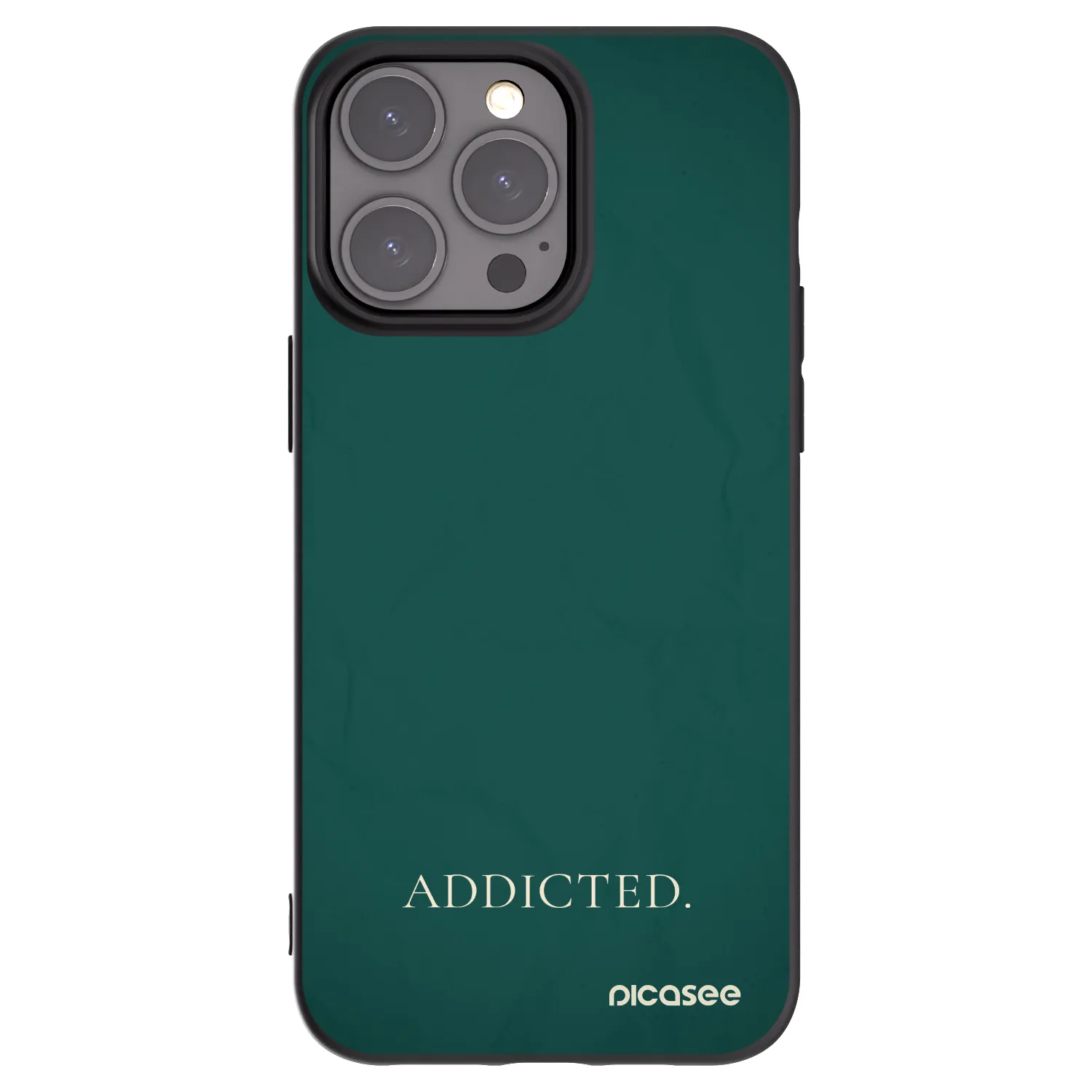 Picasee fekete szilikon tok az alábbi mobiltelefonokra Apple iPhone 15 Pro Max - Addicted