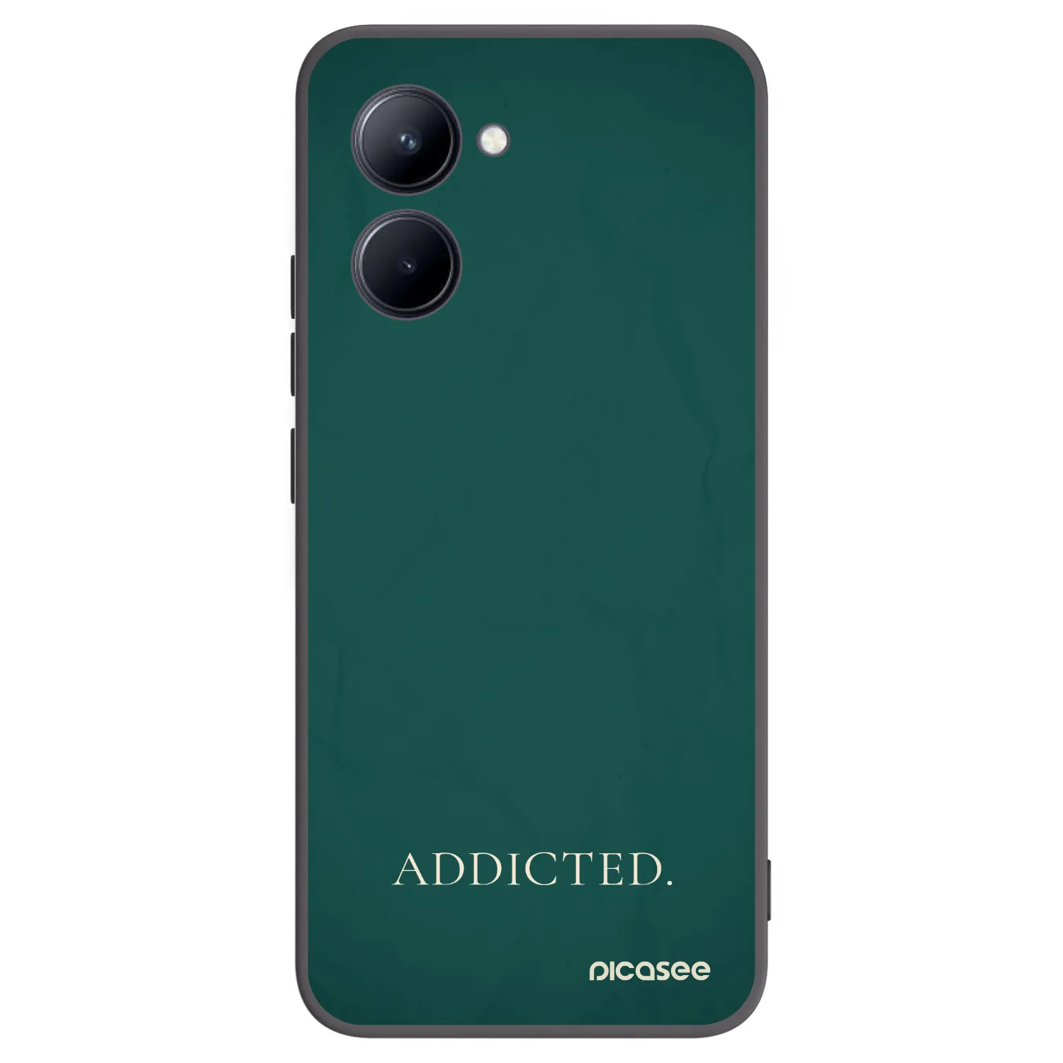 Picasee fekete szilikon tok az alábbi mobiltelefonokra Realme C33 (2023) - Addicted