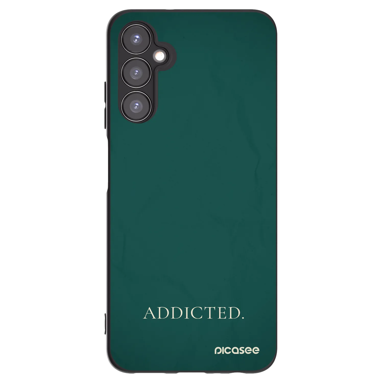 Picasee fekete szilikon tok az alábbi mobiltelefonokra Samsung Galaxy A05s A057G - Addicted