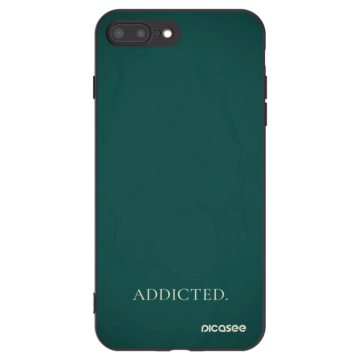 Picasee fekete szilikon tok az alábbi mobiltelefonokra Apple iPhone 8 Plus - Addicted