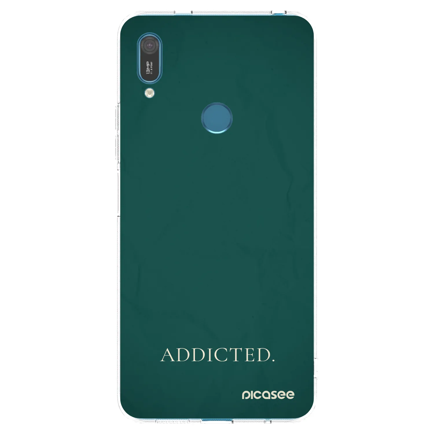 Picasee átlátszó szilikon tok az alábbi mobiltelefonokra Huawei Y7 2019 - Addicted