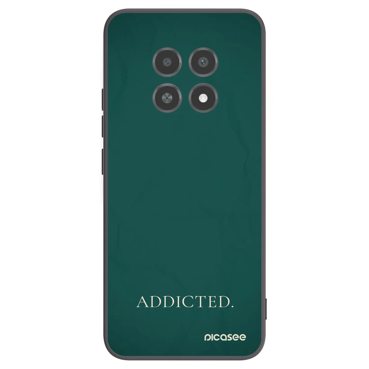 Picasee fekete szilikon tok az alábbi mobiltelefonokra Realme 12X - Addicted
