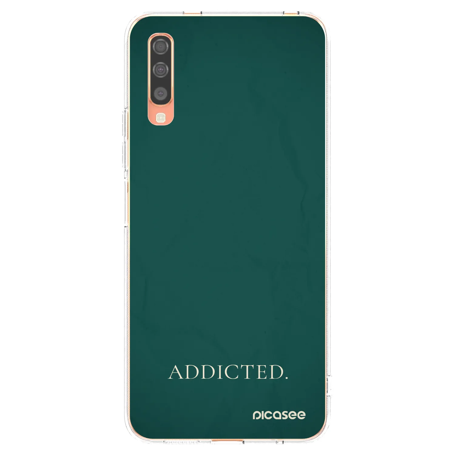 Picasee átlátszó szilikon tok az alábbi mobiltelefonokra Samsung Galaxy A70 A705F - Addicted