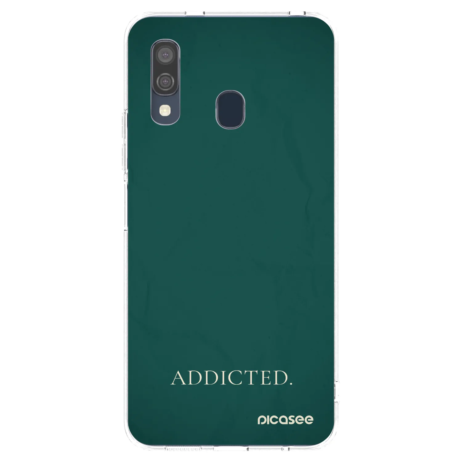 Picasee átlátszó szilikon tok az alábbi mobiltelefonokra Samsung Galaxy A40 A405F - Addicted