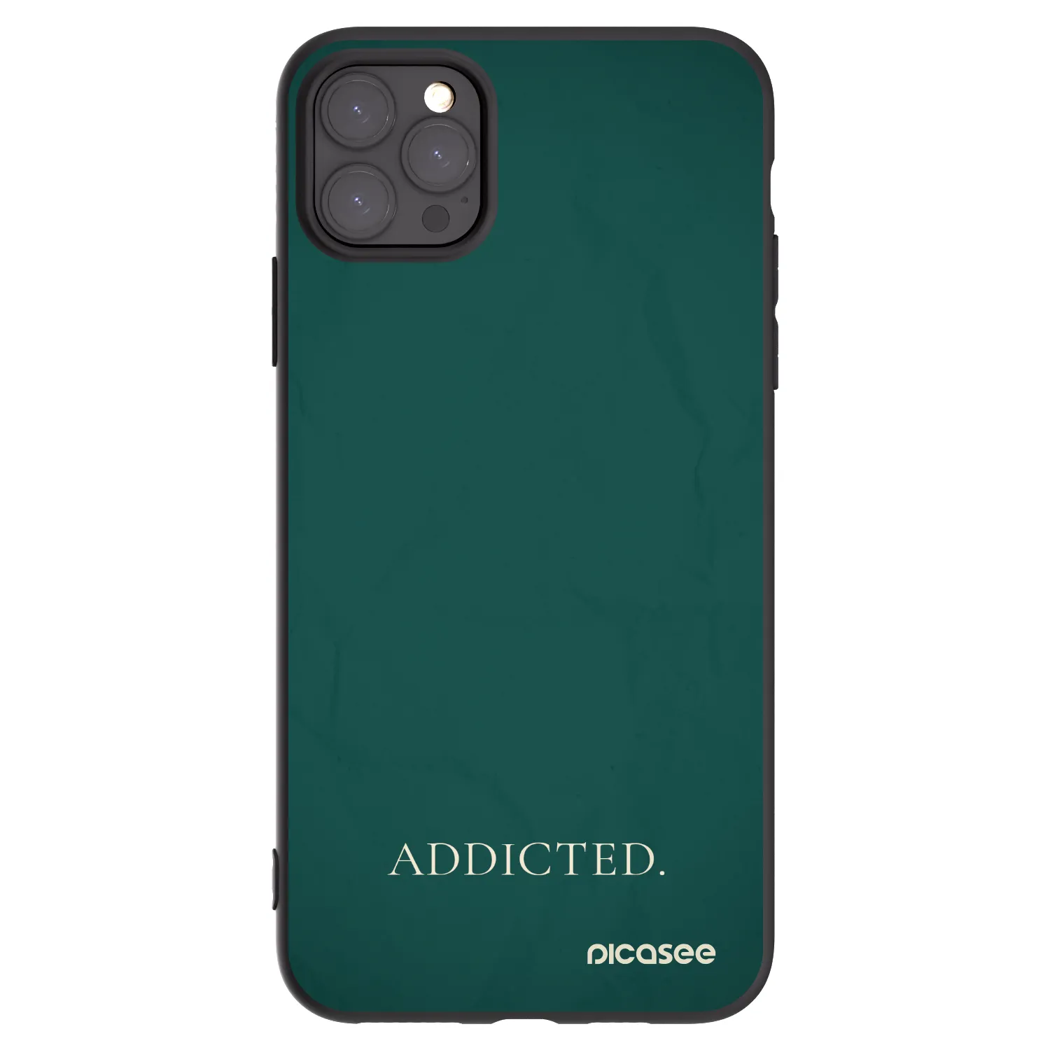 Picasee fekete szilikon tok az alábbi mobiltelefonokra Apple iPhone 11 Pro Max - Addicted