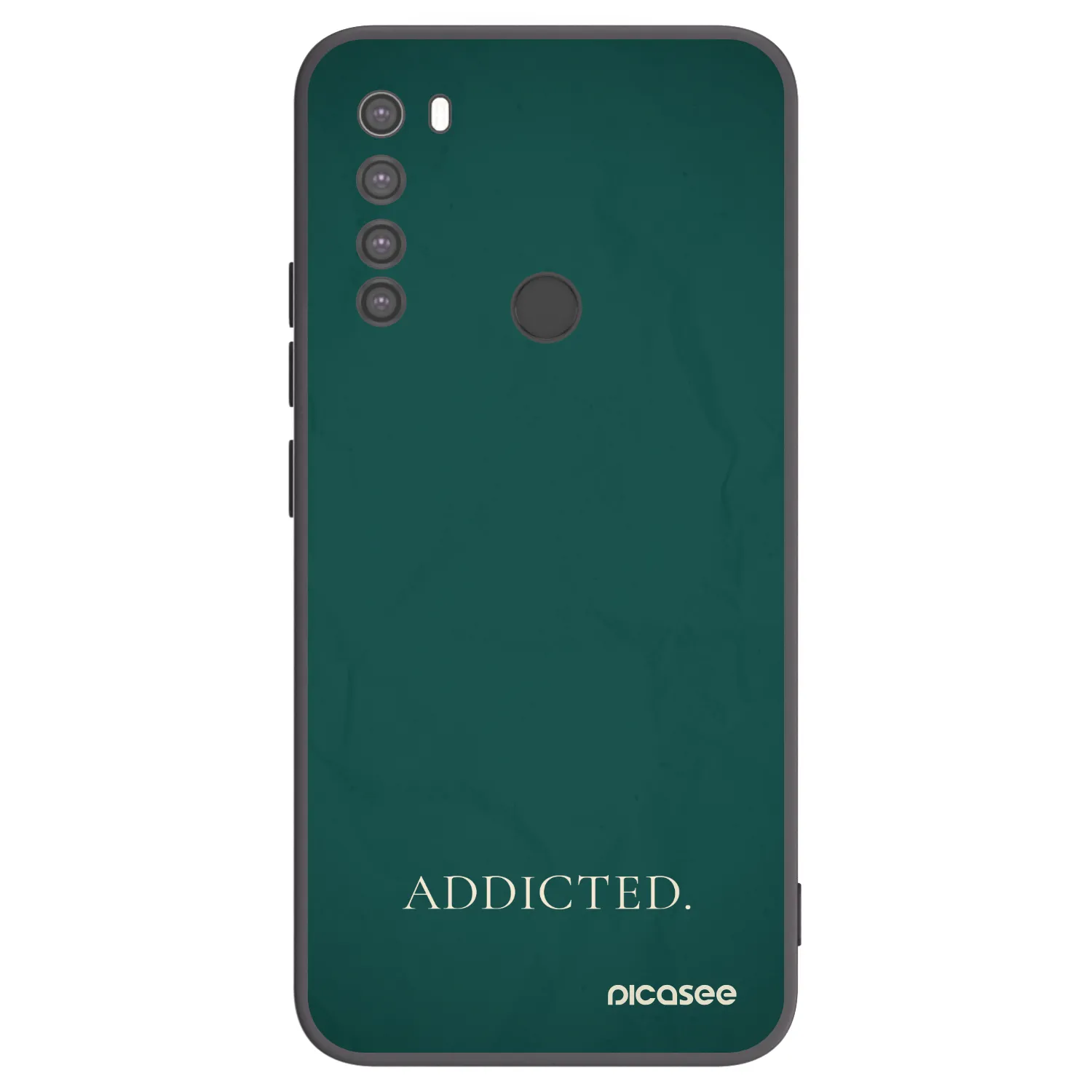 Picasee fekete szilikon tok az alábbi mobiltelefonokra Xiaomi Redmi Note 8 - Addicted
