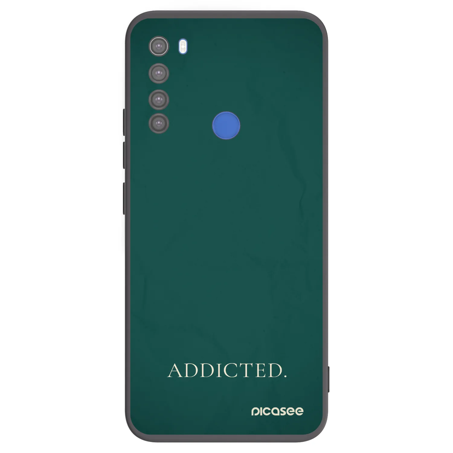 Picasee fekete szilikon tok az alábbi mobiltelefonokra Xiaomi Redmi Note 8T - Addicted