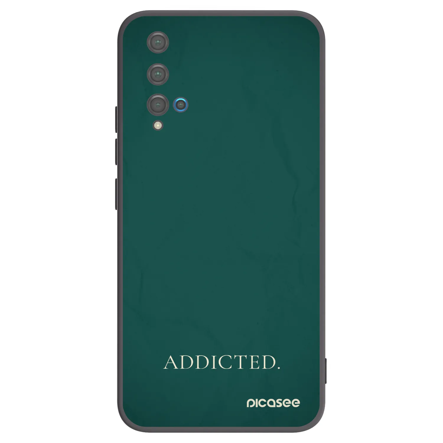 Picasee fekete szilikon tok az alábbi mobiltelefonokra Huawei Nova 5T - Addicted
