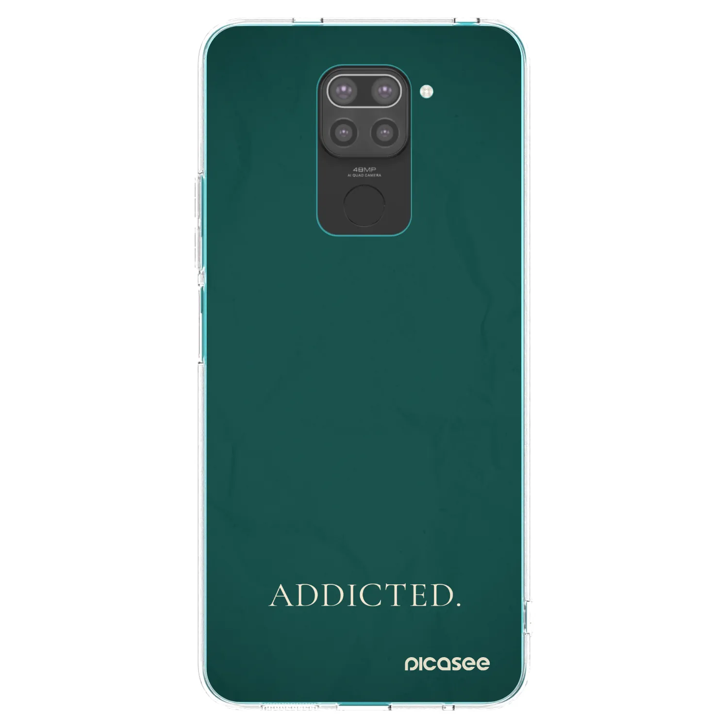 Picasee fekete szilikon tok az alábbi mobiltelefonokra Xiaomi Redmi Note 9 - Addicted