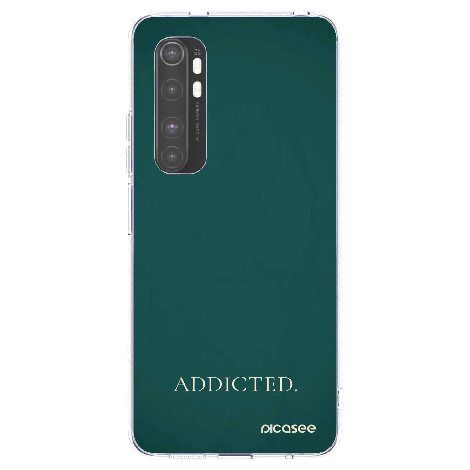 Picasee átlátszó szilikon tok az alábbi mobiltelefonokra Xiaomi Mi Note 10 Lite - Addicted
