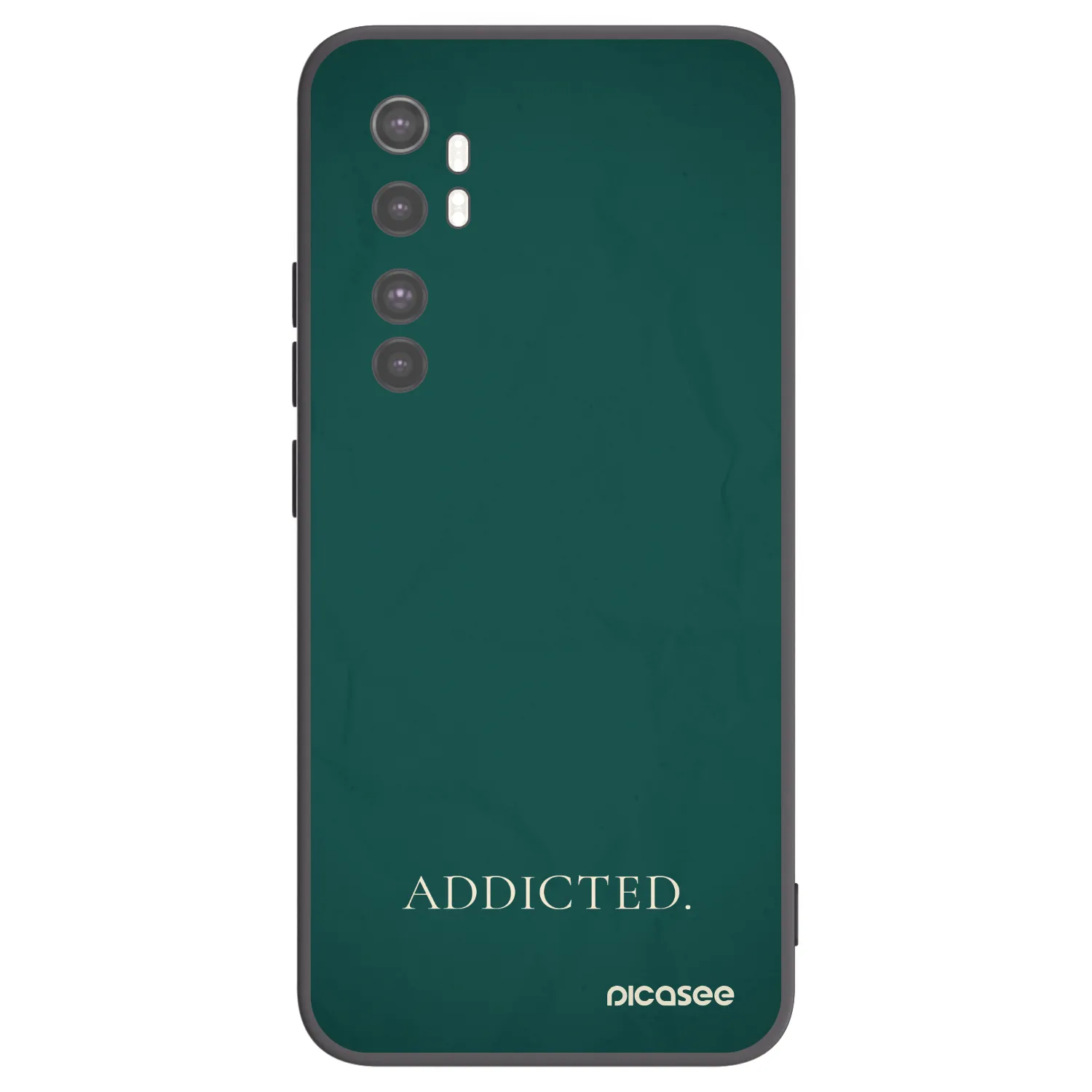 Picasee fekete szilikon tok az alábbi mobiltelefonokra Xiaomi Mi Note 10 Lite - Addicted