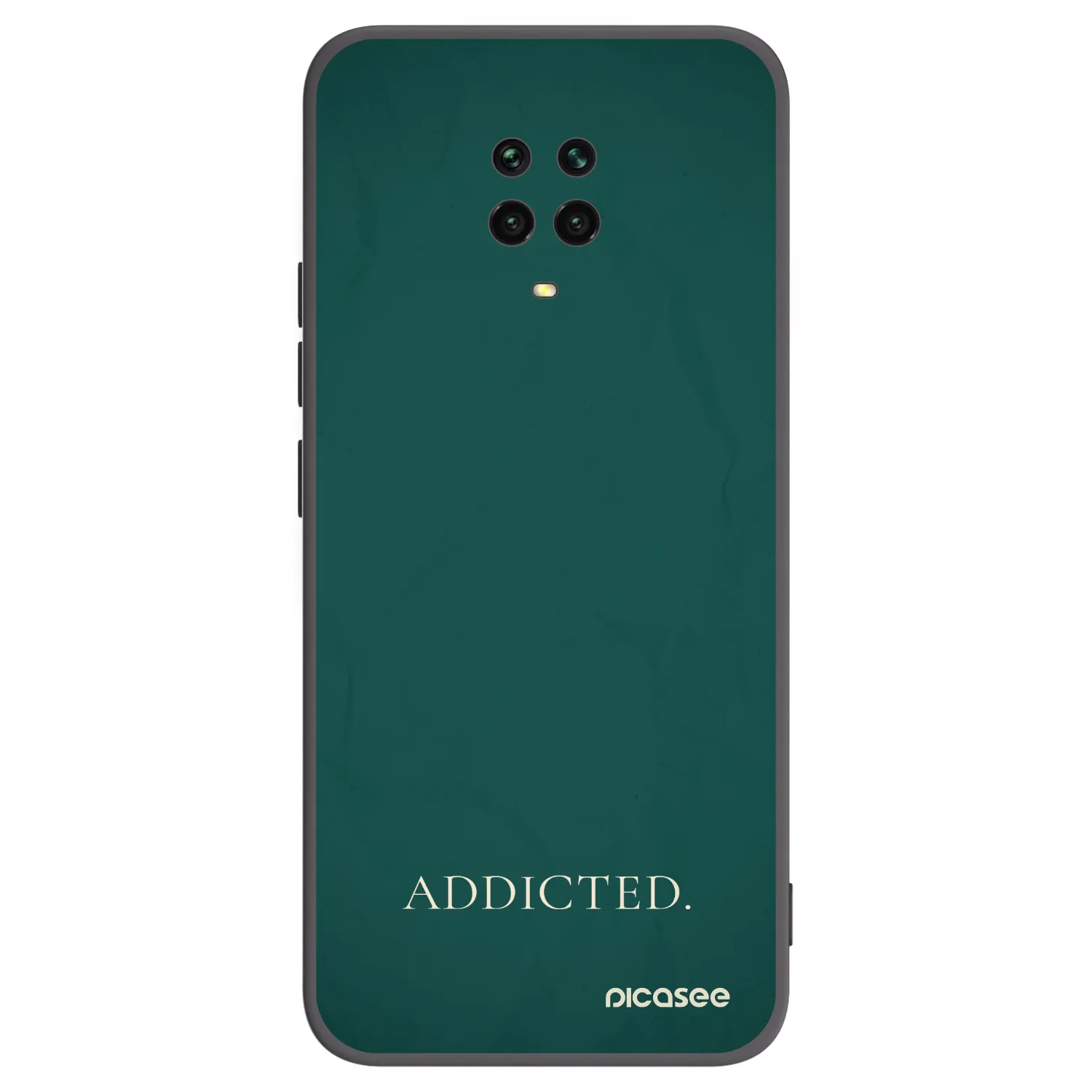Picasee fekete szilikon tok az alábbi mobiltelefonokra Xiaomi Redmi Note 9S - Addicted