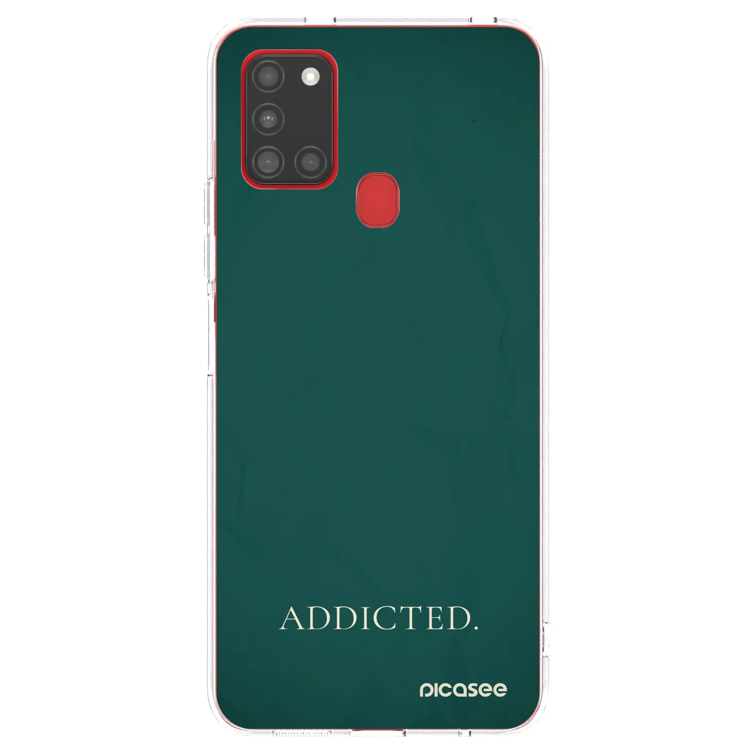 Picasee átlátszó szilikon tok az alábbi mobiltelefonokra Samsung Galaxy A21s - Addicted