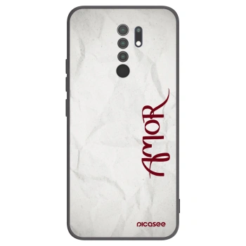 Picasee fekete szilikon tok az alábbi mobiltelefonokra Xiaomi Redmi 9 - Amor