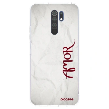 Picasee átlátszó szilikon tok az alábbi mobiltelefonokra Xiaomi Redmi 9 - Amor