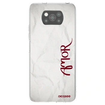 Picasee fekete szilikon tok az alábbi mobiltelefonokra Xiaomi Poco X3 - Amor