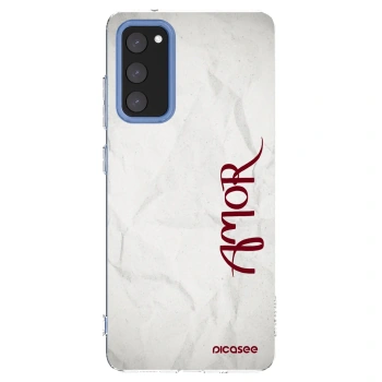 Picasee átlátszó szilikon tok az alábbi mobiltelefonokra Samsung Galaxy S20 FE - Amor
