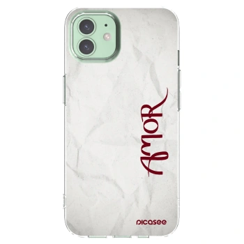 Picasee átlátszó szilikon tok az alábbi mobiltelefonokra Apple iPhone 12 Pro - Amor