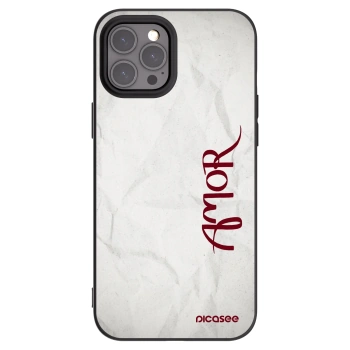 Picasee fekete szilikon tok az alábbi mobiltelefonokra Apple iPhone 12 Pro Max - Amor