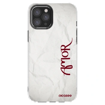 Picasee átlátszó szilikon tok az alábbi mobiltelefonokra Apple iPhone 12 Pro Max - Amor