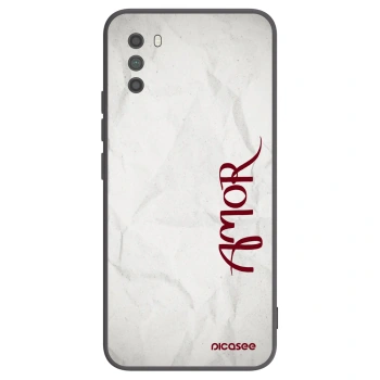 Picasee fekete szilikon tok az alábbi mobiltelefonokra Xiaomi Poco M3 - Amor