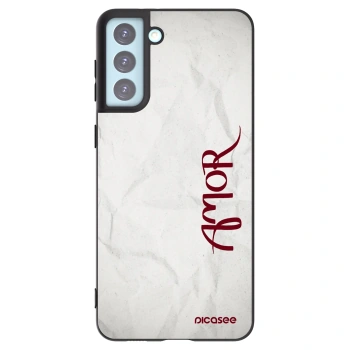 Picasee fekete szilikon tok az alábbi mobiltelefonokra Samsung Galaxy S21+ 5G G996F - Amor