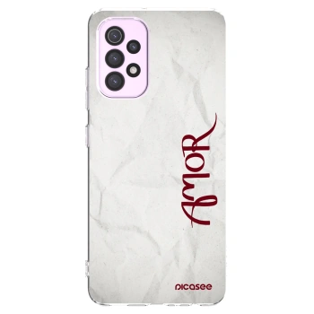 Picasee átlátszó szilikon tok az alábbi mobiltelefonokra Samsung Galaxy A32 5G A326B - Amor