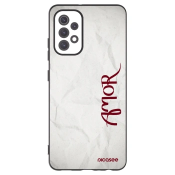 Picasee fekete szilikon tok az alábbi mobiltelefonokra Samsung Galaxy A32 5G A326B - Amor