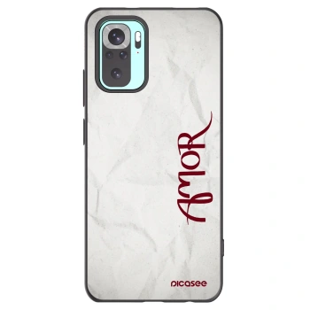 Picasee fekete szilikon tok az alábbi mobiltelefonokra Xiaomi Redmi Note 10 Pro - Amor