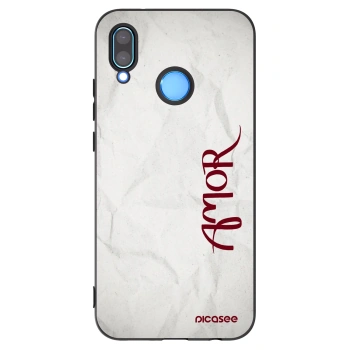 Picasee fekete szilikon tok az alábbi mobiltelefonokra Huawei P20 Lite - Amor