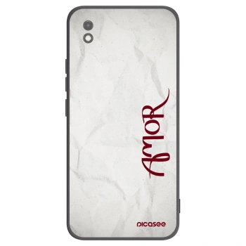 Picasee fekete szilikon tok az alábbi mobiltelefonokra Xiaomi Redmi 9AT - Amor