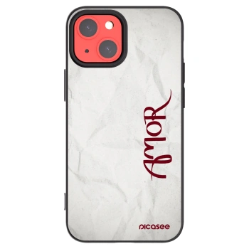 Picasee fekete szilikon tok az alábbi mobiltelefonokra Apple iPhone 13 mini - Amor