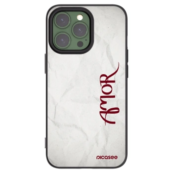 Picasee fekete szilikon tok az alábbi mobiltelefonokra Apple iPhone 13 Pro - Amor