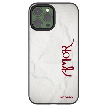 Picasee fekete szilikon tok az alábbi mobiltelefonokra Apple iPhone 13 Pro Max - Amor