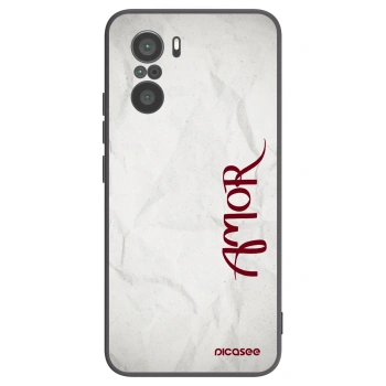 Picasee fekete szilikon tok az alábbi mobiltelefonokra Xiaomi Poco F3 - Amor