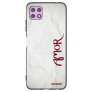 Picasee fekete szilikon tok az alábbi mobiltelefonokra Samsung Galaxy A22 A226B 5G - Amor
