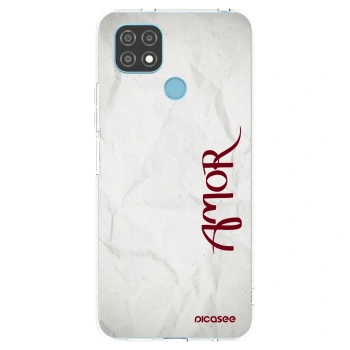 Picasee átlátszó szilikon tok az alábbi mobiltelefonokra Realme C21 - Amor