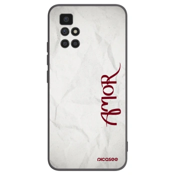 Picasee fekete szilikon tok az alábbi mobiltelefonokra Xiaomi Redmi 10 - Amor