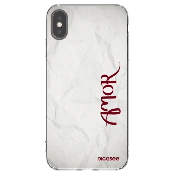 Picasee átlátszó szilikon tok az alábbi mobiltelefonokra Apple iPhone XS Max - Amor