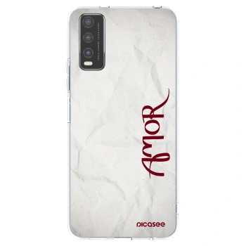 Picasee átlátszó szilikon tok az alábbi mobiltelefonokra Vivo Y20s - Amor