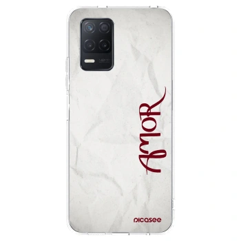 Picasee átlátszó szilikon tok az alábbi mobiltelefonokra Realme 8 5G - Amor