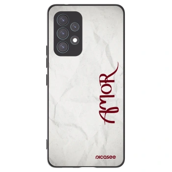 Picasee fekete szilikon tok az alábbi mobiltelefonokra Samsung Galaxy A53 5G A536 - Amor