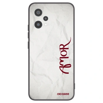 Picasee fekete szilikon tok az alábbi mobiltelefonokra Realme 9 Pro 5G - Amor