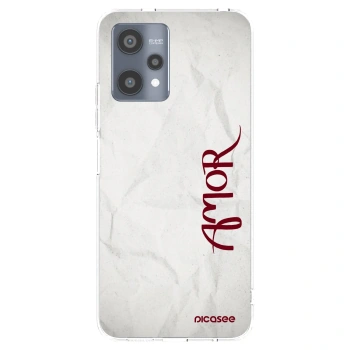 Picasee átlátszó szilikon tok az alábbi mobiltelefonokra Realme 9 Pro 5G - Amor