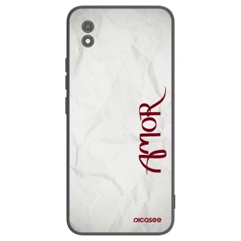 Picasee fekete szilikon tok az alábbi mobiltelefonokra Realme C11 (2021) - Amor