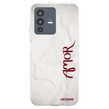 Picasee átlátszó szilikon tok az alábbi mobiltelefonokra Vivo V23 5G - Amor