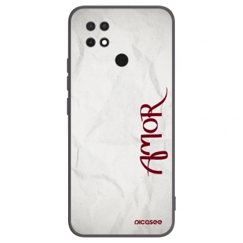 Picasee fekete szilikon tok az alábbi mobiltelefonokra Xiaomi Redmi 10C - Amor
